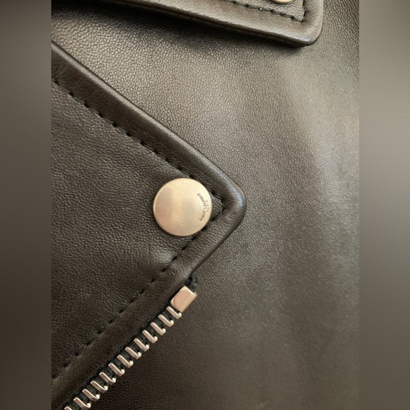 New with Tags Saint Laurent Leather Biker Jacket L01 - Picture 6 of 11